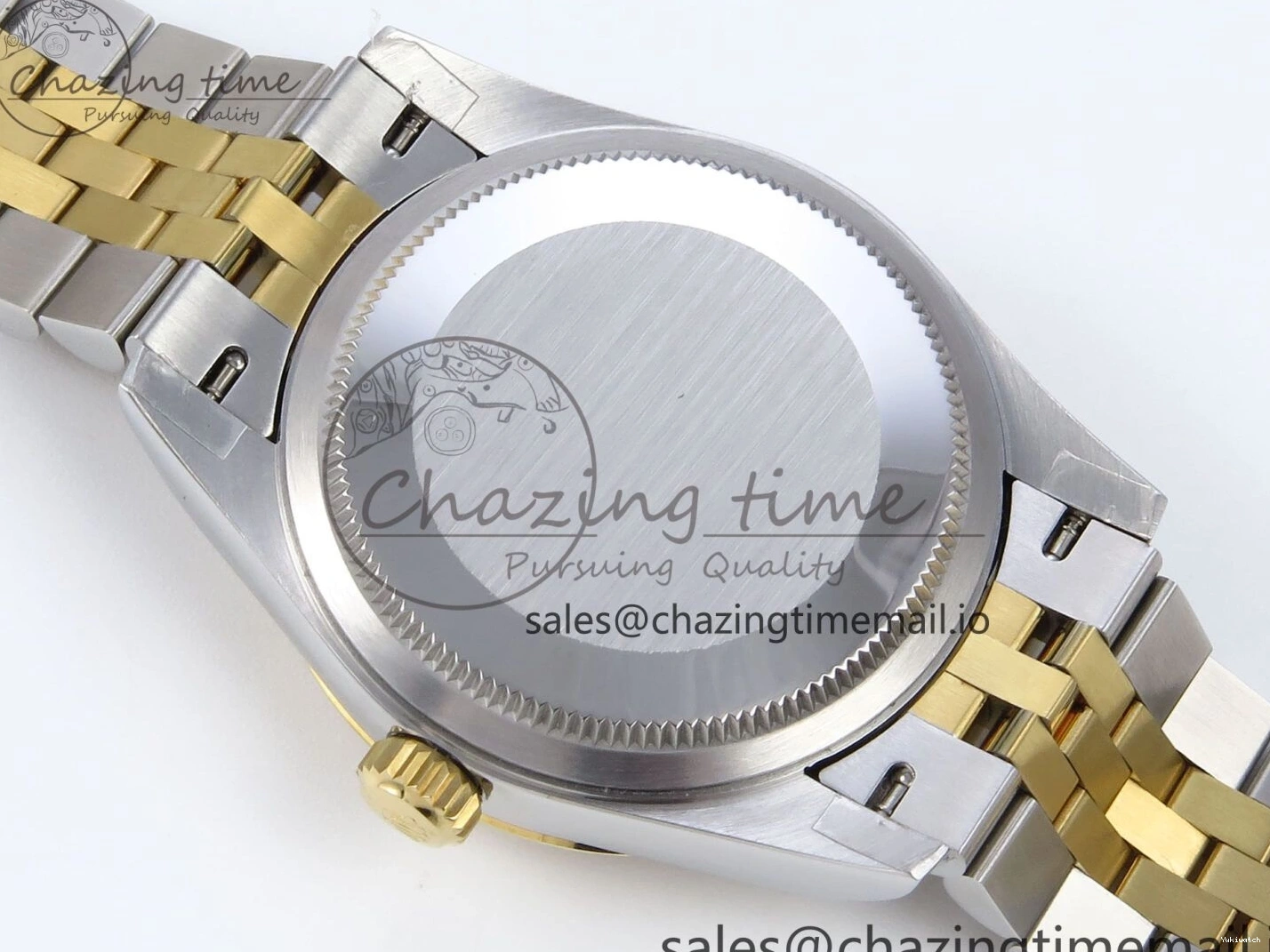 JARF 904L YG Diamonds SS Jubilee Edition Gray 278383RBR Roman 1:1 Best 31 on Steel Bracelet DateJust Dial HZ2236 0502
